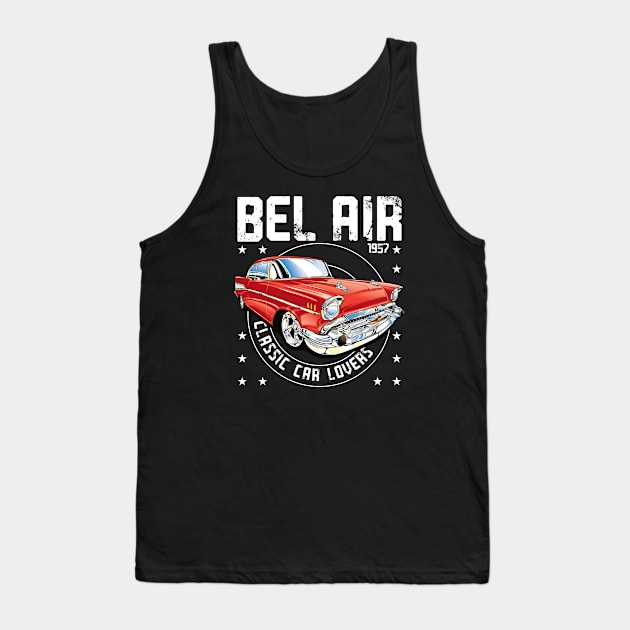 Classic Car Bel Air 1957 Tank Top by cecatto1994